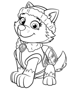 Kolorowanka pies Everest